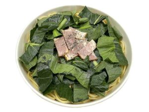 福岡県産小松菜とベーコンの和風パスタ セブン-イレブン