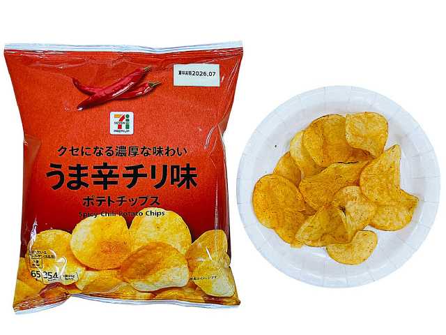７Ｐ　ポテトチップス　うま辛チリ味 セブンイレブン (7-ELEVEN)