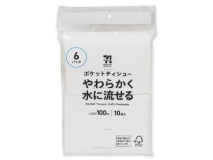 ７ＰＬ水に流せる ポケットティシュー６Ｐ セブン-イレブン