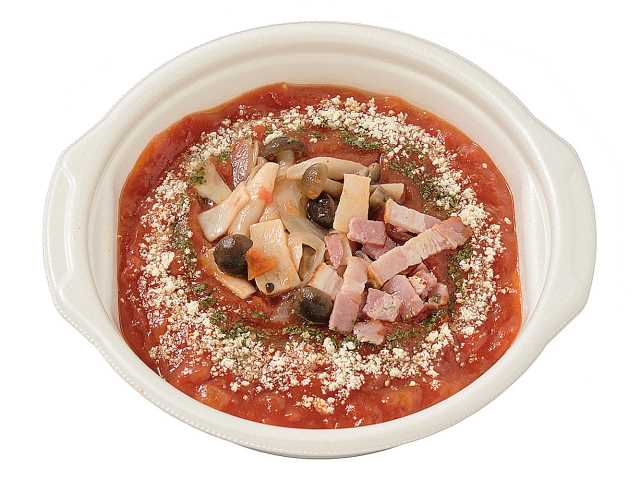 きのことベーコンのトマトスープパスタ セブンイレブン (7-ELEVEN)