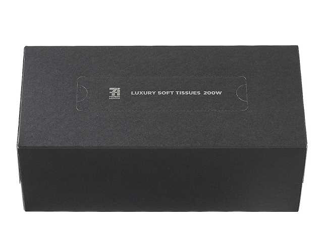 ７ＰＬラグジュアリソフトティシュ　黒２００組 セブンイレブン (7-ELEVEN)