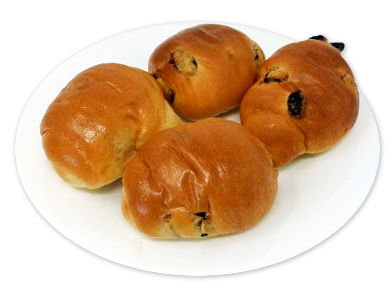 ７Ｐふんわりレーズン　バターロール４個入 セブンイレブン (7-ELEVEN)