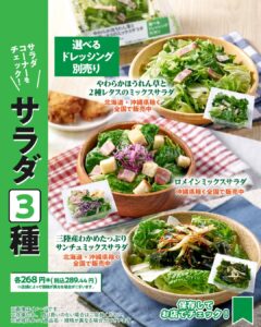 サラダ3種 セブン-イレブン