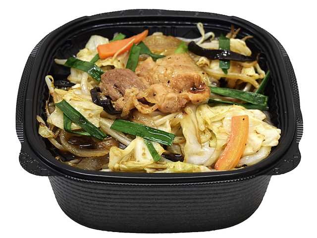 1/2日分の野菜 鉄鍋炒めの野菜炒め丼