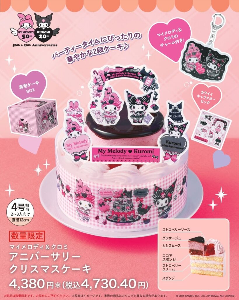 サンリオキャラクターズのクリスマスケーキ