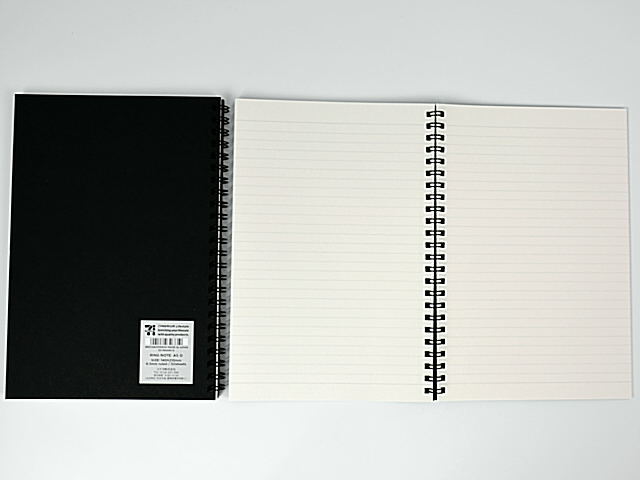 セブンイレブン 7PL リングノート A5 横罫 ブラック