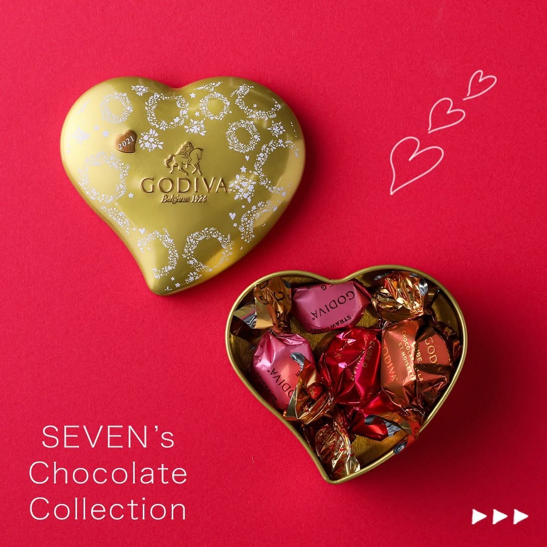 セブンイレブン】SevenschocolatewonderlandゴディバGキューブミニハート缶5粒入ゴディバGODIVAGキューブミニハート缶ヘーゼルナッツミルクチョコカカオストロベリーチョコショコラティエ贅沢チョコチョコレートチョコショコラvalentineバレンタインバレンタインチョコバレンタインデーバレンタインギフトセブンイレブンスイーツコンビニスイーツセブンプレミアム近くて便利セブンsevenelevenおうち時間おうちカフェ