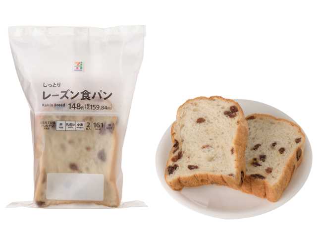 ７プレミアム　レーズン食パン　２枚入 セブンイレブン (7-ELEVEN)