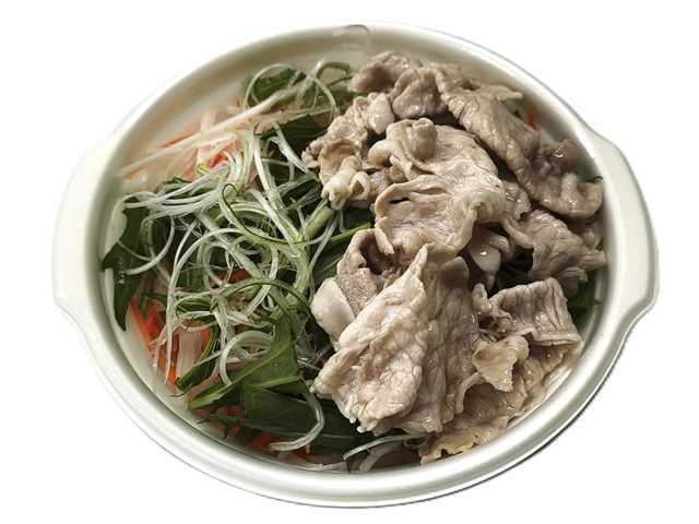 お出汁で食べる豚しゃぶ鍋 セブンイレブン