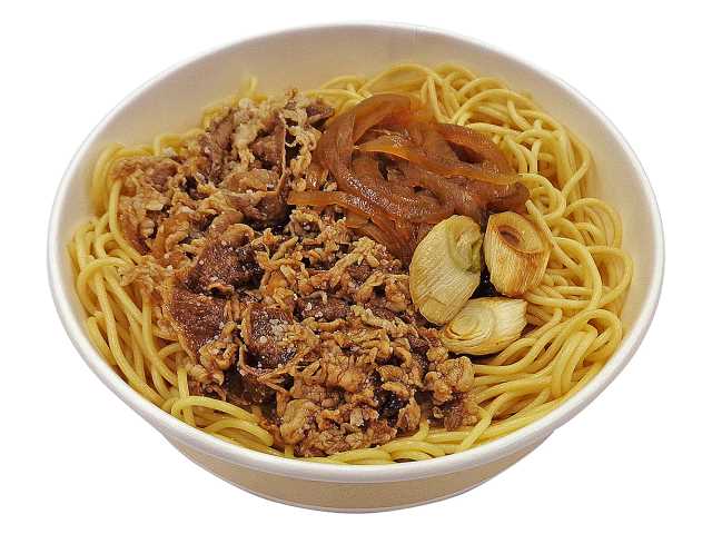 牛肉と玉ねぎの甘辛醤油スパゲティ セブンイレブン (7-ELEVEN)