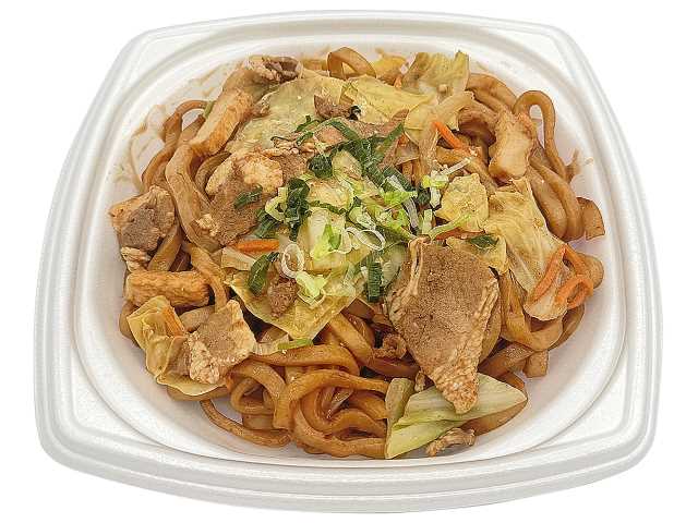 鉄板で焼いた焼うどん セブンイレブン