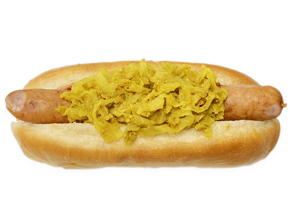 ホットドッグ カレーキャベツ盛り