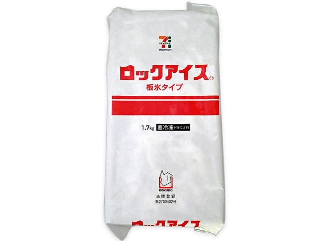 ７プレミアム　ロックアイス　板氷１．７ｋｇ セブンイレブン (7-ELEVEN)