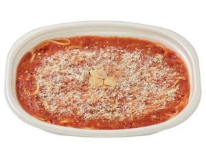 ガーリックトマトソースの大盛パスタ セブン-イレブン