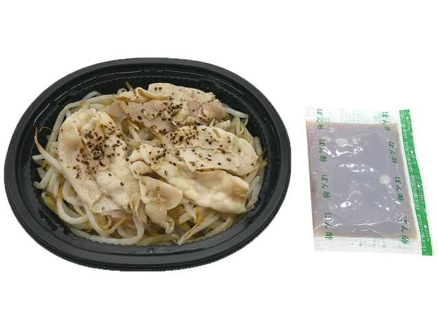 ぽん酢で食べる豚もやし