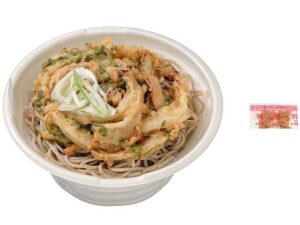鰹出汁の旨味引き立つかき揚げそば セブン-イレブン
