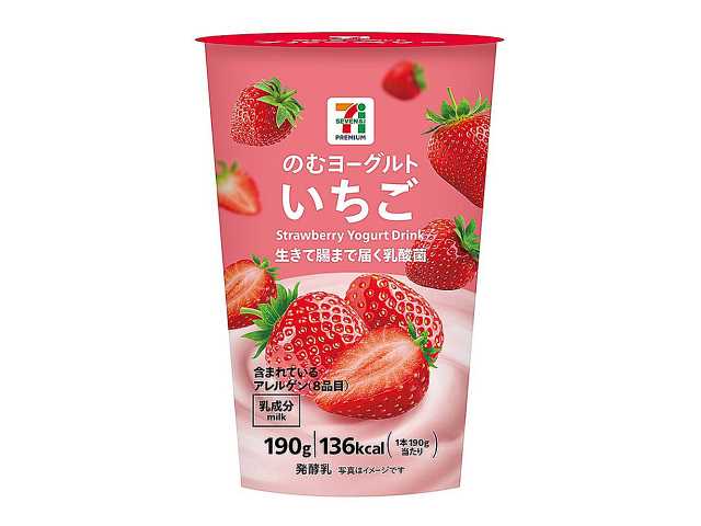 のむヨーグルト いちご　セブンイレブン (7-ELEVEN)