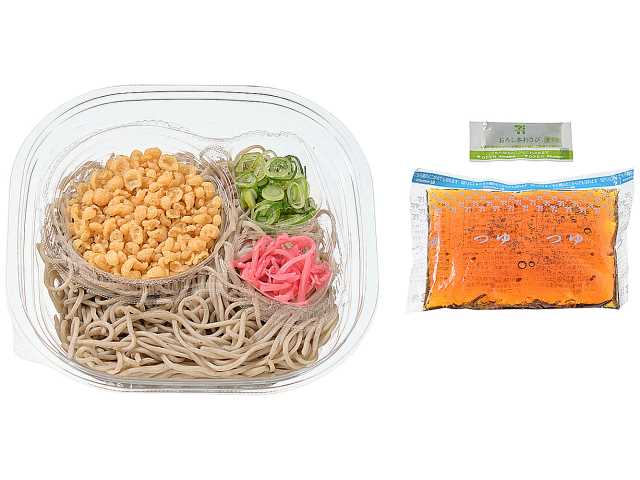 麺大盛 冷しぶっかけたぬきそば　セブンイレブン (7-ELEVEN)