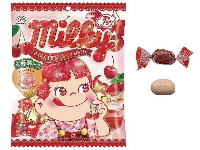 不二家 ミルキー さくらんぼジュレのパルフェ 袋
