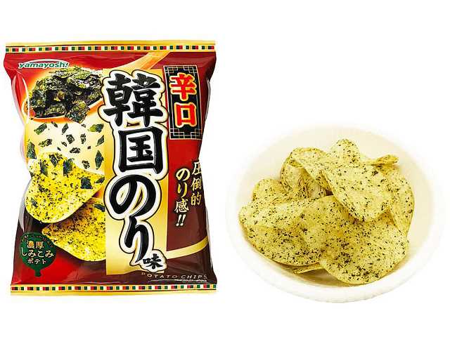 山芳 ポテトチップス 辛口韓国のり味