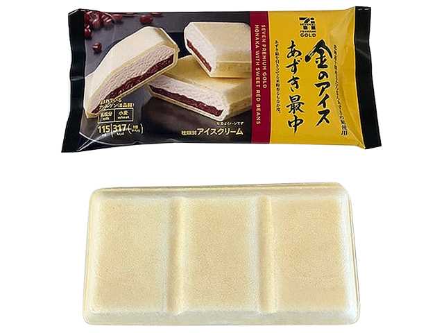 7プレミアムゴールド 金のアイスあずき最中