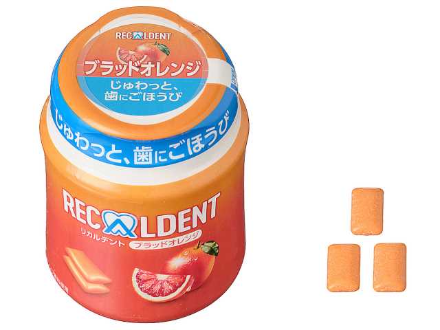 モンデリーズ リカルデント ブラッドオレンジボトル