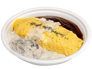 きのこクリームとデミソースのオムライス セブン-イレブン