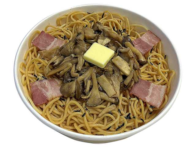 3種きのこのバター醤油パスタ 三重県産舞茸使用