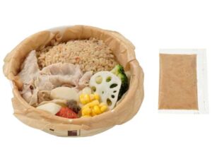 蒸し野菜と豚しゃぶのサラダごはん セブン-イレブン