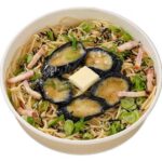 ナスと九条ねぎとベーコンのバター醤油パスタ