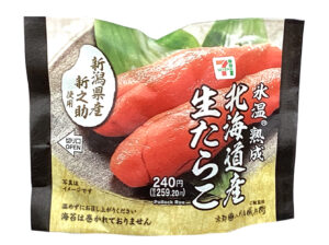 新潟県産新之助おむすび 北海道産生たらこ セブン-イレブン