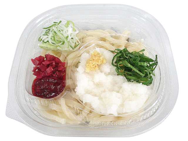 愛知県産大葉使用 冷し梅おろしうどん