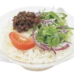 ごま豆乳担々で食べる生そうめん