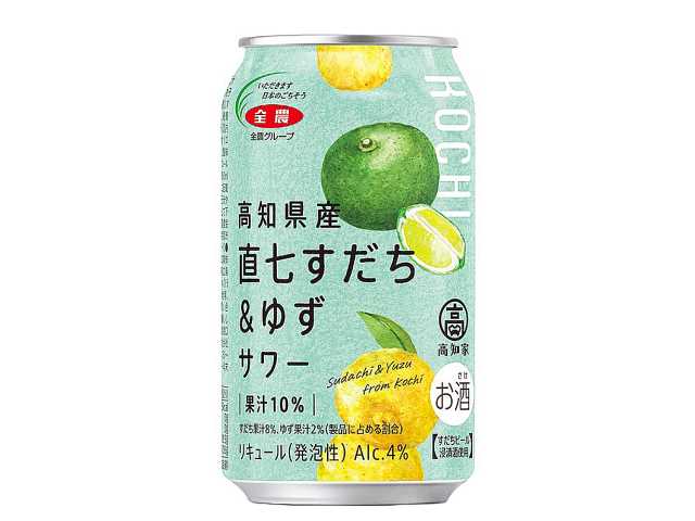 高知県産直七すだち&ゆずサワー 350ml